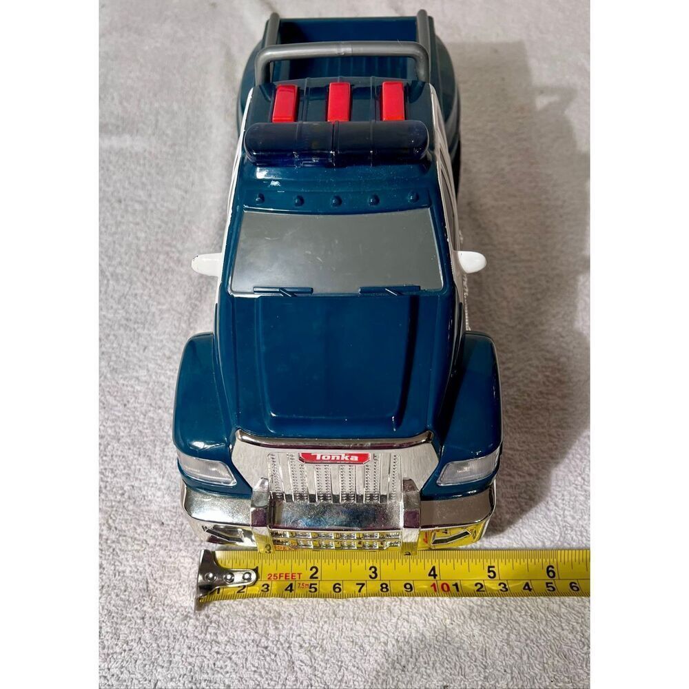 Tonka Rescue Force Police Pickup Truck Tested Works - Picture 13 of 13